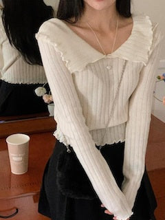 斯文反領針織衫 🥇Bestselling