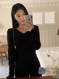 斯文反領針織衫 🥇Bestselling