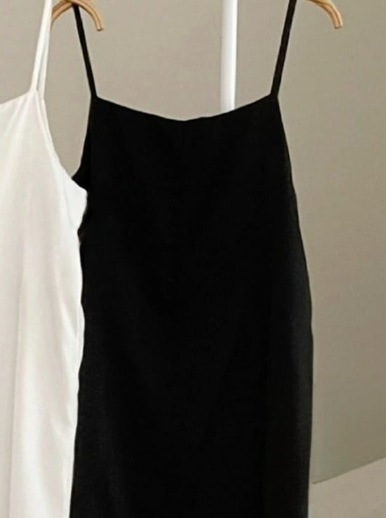 日系層次感吊帶連身裙