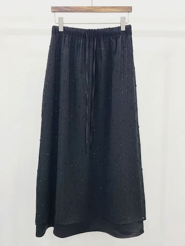 浪漫花粉層次感長裙