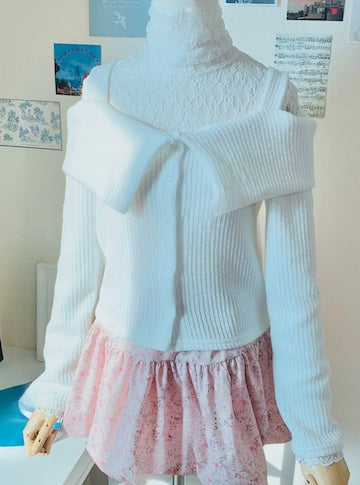 溫柔2WAY露肩針織衫