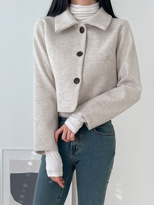 初秋顯瘦輕羊毛短外套 🥇Bestselling