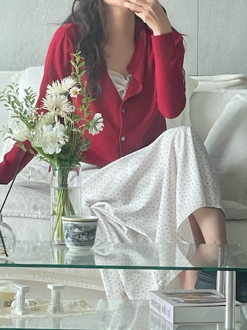 滑滑小玫瑰碎花長裙