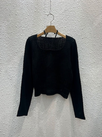 斯文方領針織衫