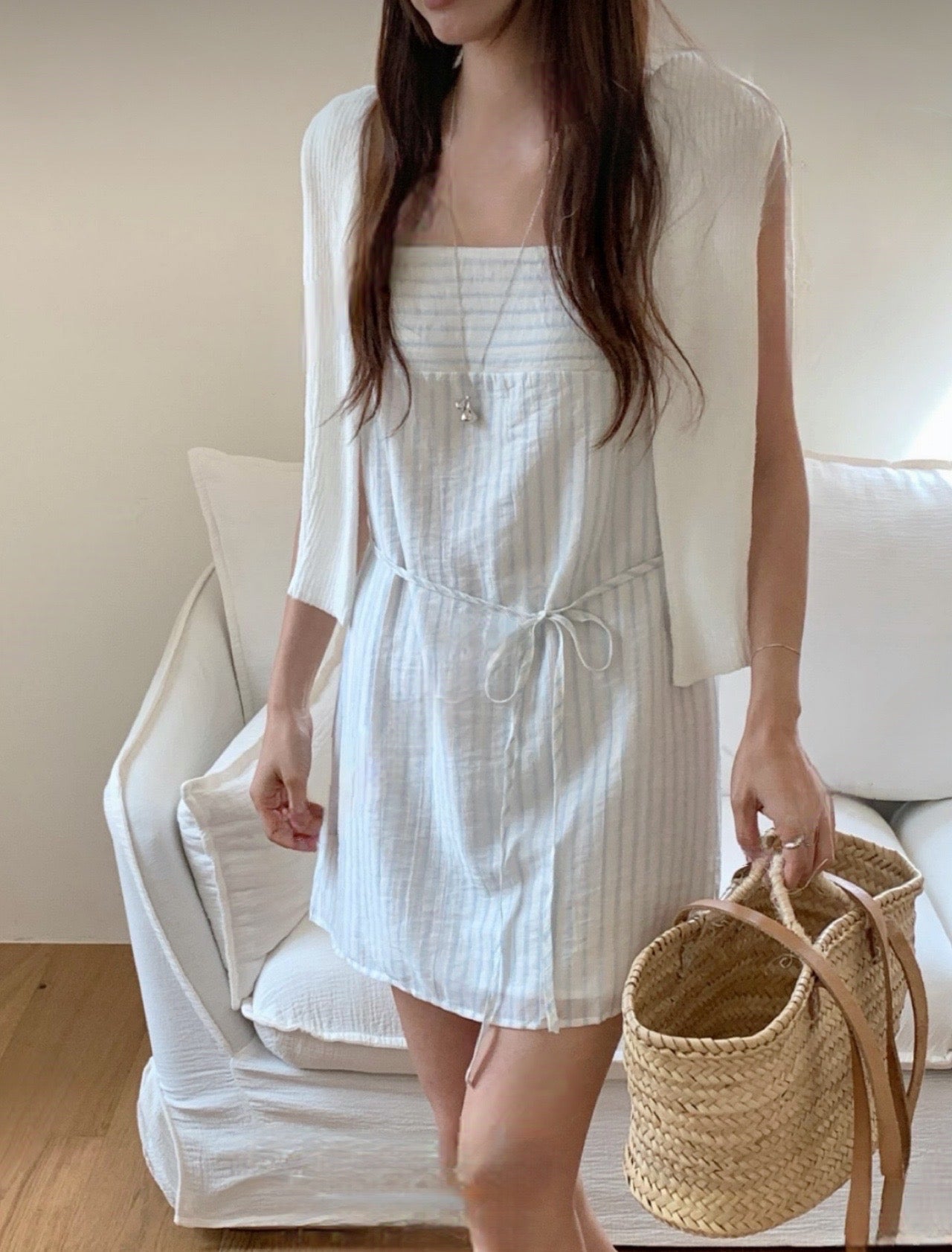 顯高吊帶連身裙