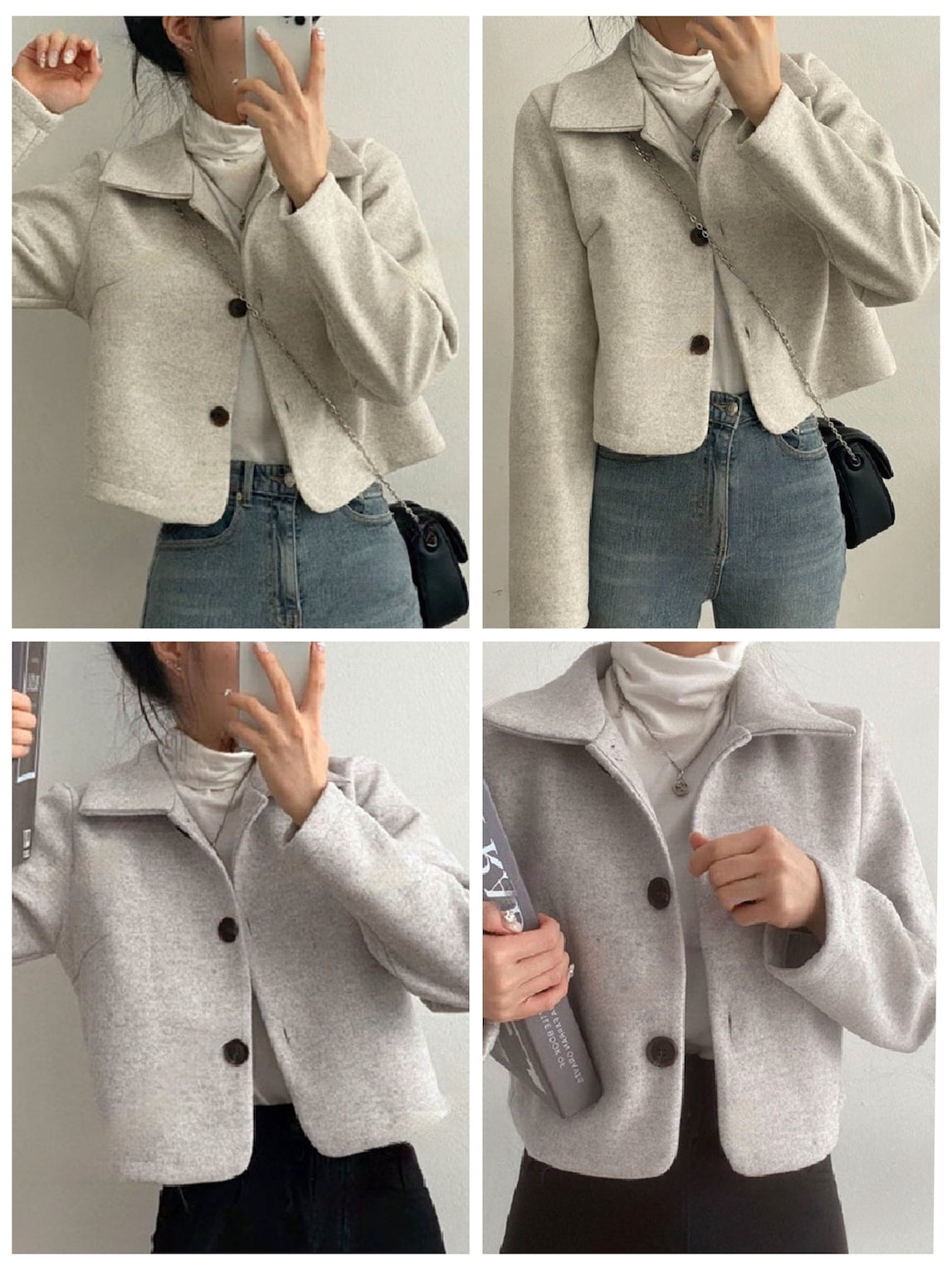 初秋顯瘦輕羊毛短外套 🥇Bestselling